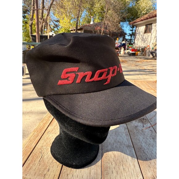 Vintage Snap-On Stapback Hat Black Red NWT Deadstock Promo Wear MWG Canada - Picture 3 of 7